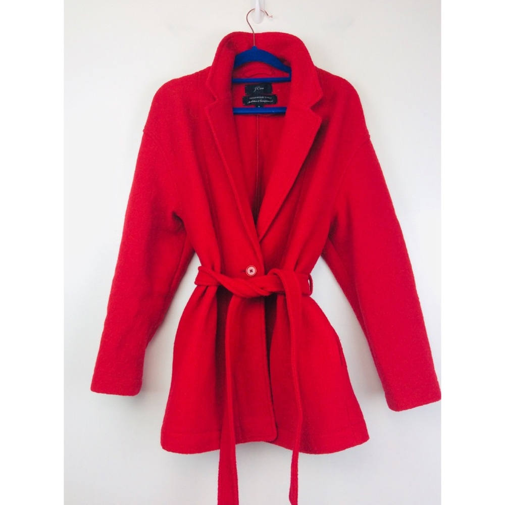 J. Crew Italian Boiled Wool Camille Coat—like new
